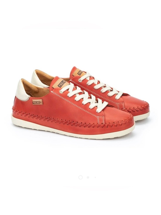 PIKOLINOS Shoes - Pikolinos Soller Peach Coral Leather Sneakers Lace Up Shoes EU 40 US 9